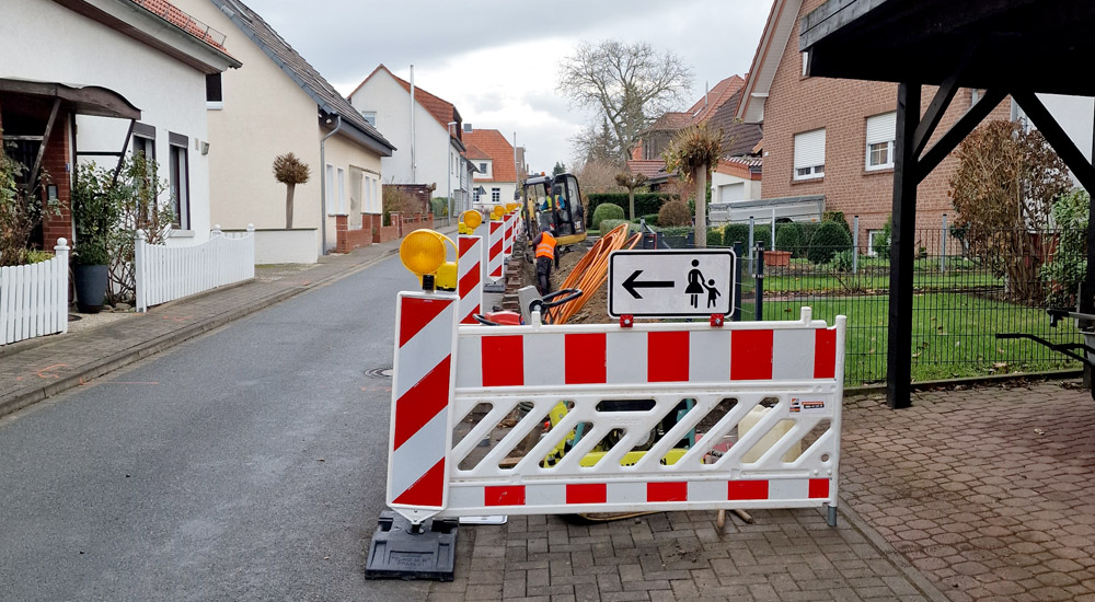 Start des Glasfaserausbaus in Lauenau