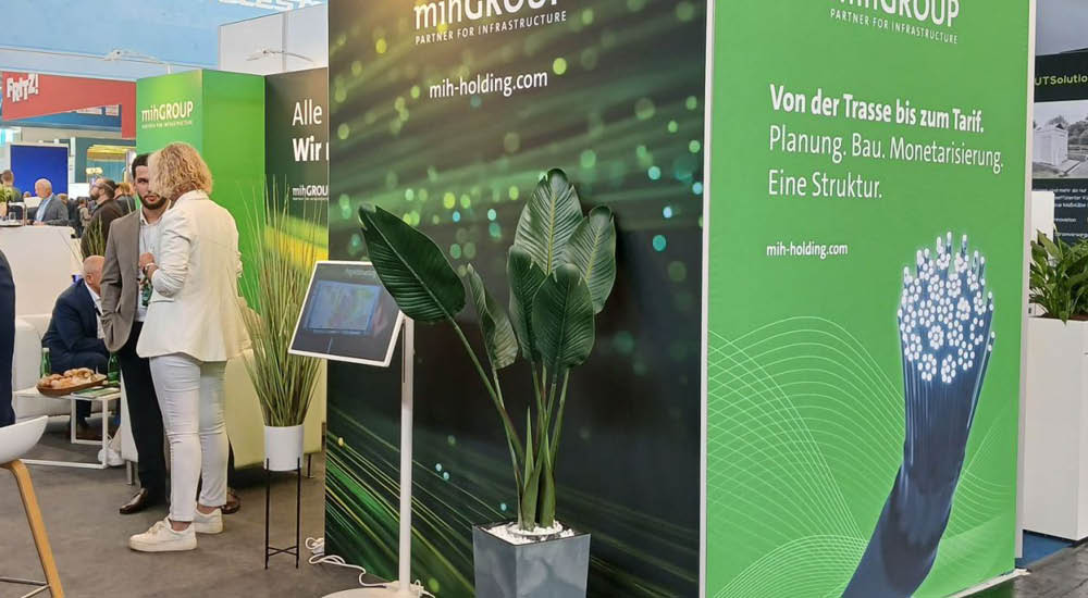 Messestand der mih Group auf der ANGA COM 26