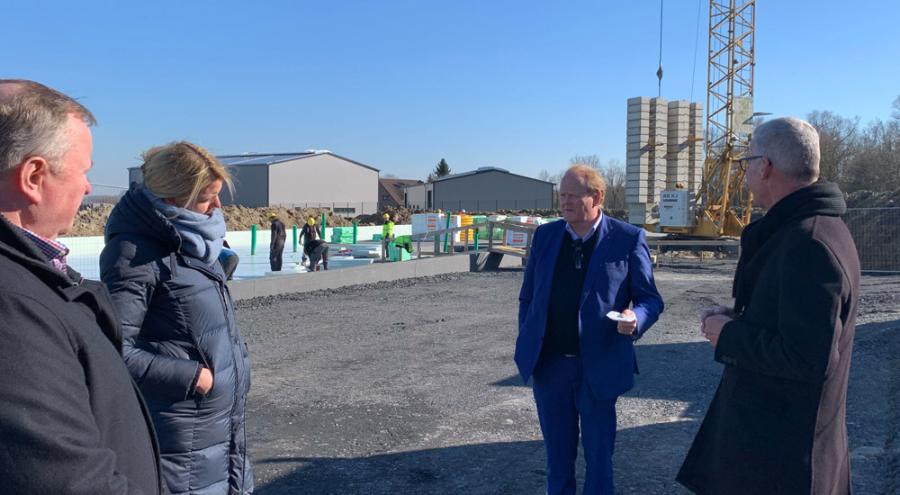 Besuch der CDU auf der Baustelle